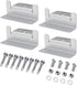 4 Units per set Solar Panel Mounting Z Brackets, Solar Panel Mounting Brackets Lightweight Aluminum Corrosion-Free for RVs, Trailers, Boats, Yacht...