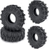 4Pcs 1.0" Crawler Tires Soft Rubber Wheels Tires 62mm for 1/24 Axial SCX24 Deadbolt Bronco RC Crawler Car (c)...