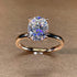 14k Gold Oval Zircon Women's Ring Bridal Wedding Ring Engagement Wedding Ring Cocktail Crystal Diamond Ring...