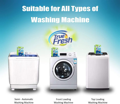True Fresh Washing Machine Cleaner Tablets 25-Pack - Deep Cleaning Washer cleaner Tablets for Top loader, front Load & HE - Cleans Drum, Tub seal ...
