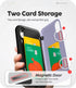 GOOSPERY iPhone XR Wallet Case with Card Holder, Protective Dual Layer Bumper Phone Case - Lilac Purple...