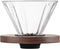 Coffee Dripper, Resuable Pour Over Coffee Maker With Walnut Pedestal, Detachable Pour Over Coffee Dripper, Single Cup Coffee Pour Over, 02 (Borosi...