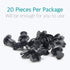 Lantee 20 Pcs Bumper and Wheel Well Liner Push-Type Retainer Clips for Honda & Acura 91505-TM8-003...