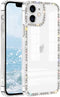 Compatible with iPhone 11 Clear Case Bling Diamond Rhinestone Cute for Girls Women Girly Case Glitter Shiny Sparkle Bumper Design Soft Silicone Lu...