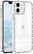 Compatible with iPhone 11 Clear Case Bling Diamond Rhinestone Cute for Girls Women Girly Case Glitter Shiny Sparkle Bumper Design Soft Silicone Lu...