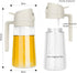 Oil Dispenser for Kitchen, 2 in 1 Oil Dispenser and Oil Sprayer, 16.5oz/470ML Oil Dispenser Bottle Spray and Pour with Brush for Air Fryer, Kitche...