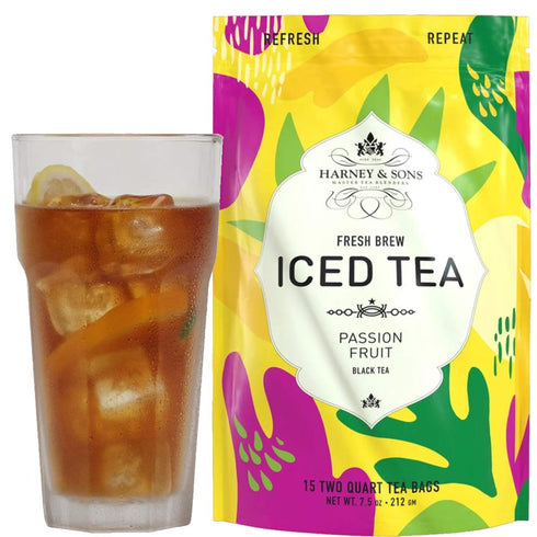 Harney & Sons Passion Fruit Iced Tea, Fresh Brew, 15 Count, Brews 2 Quarts...
