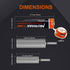 3.7V 3200mAh USB Rechargeable Lithium lon Battery for Flashlights, Headlamps, Bike Lights, Bluetooth Speaker Etc...