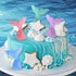 ArtCreativity Acrylic Mermaid Tail Cake & Cupcake Toppers, Set of 24, Mini Mermaid Tail Figurines, Decorations for Sea, Nautical, Mermaid, & Baby ...