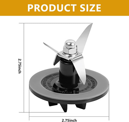 Replacement Parts Blender Blade Assembly with 2 Pieces Blender Gaskets,replacement parts for Cuisinart CBT-500, SB5600, CB600...