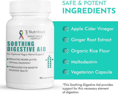 Digestive Health Support - Soothing Digestive Aid with Vagus Nerve Support™ for Optimal pH and Enhanced Digestion Comfort...