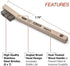 Lincoln Electric K3179-1 Stainless Steel Wire Brush, 3 x 7 Bristle Rows, 7.75" Length, (HT) Toothbrush Handle...