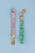 Lilly Pulitzer Durable Leatherette Strap Key Chain, Cute Wristlet Keychain Accessory with Metal Ring, Via Amore Spritzer...