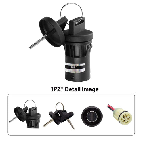 1PZ H4T-K01 Ignition Key Switch fit for Honda ATV TRX350 TRX420 TRX450 Foreman TRX350FM 4x4 2000-2006 Rancher 350 400 420 Waterproof 35100-HR6-A61...