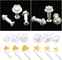 312 PCS Polymer Clay Cutters Set, 24 Shapes Clay Earring Cutters with Earrings Accessories, Clay Pattern Cutting Molds, Plastic Clay Cutters for P...