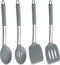 Kitchen Utensils Set, 4Pcs P&P CHEF Silicone Cooking Utensils Spatulas, Heat-proof Turner Spoon for Turning Mixing, Dishwasher Safe, (Grey)...