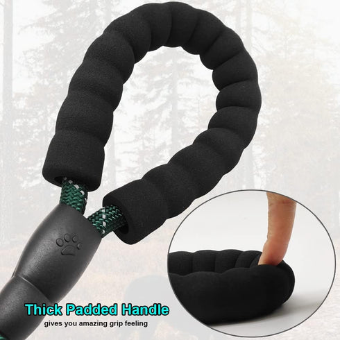 BTINESFUL 6FT Chewproof Dog Leash, Strong Nylon Rope with Anti-Chewing Chain and Padded Handle for Medium Large Dogs Outdoor Training Walking Hiki...