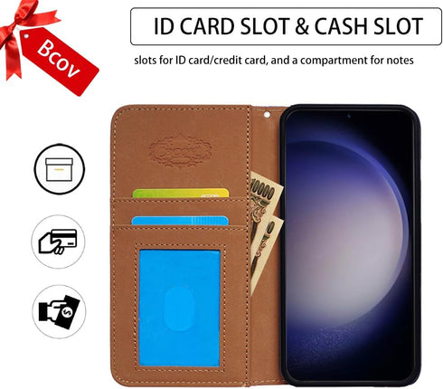 Bcov Case for Moto G Stylus 5G 2024,Hummingbird Butterfly Flowers Leather Flip Phone Case Wallet Cover with Card Slot Holder Kickstand for Motorol...