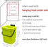 Food Waste Basket Bin for Kitchen, Odor-Free Food Scrap Container,Small Countertop Compost Bin with Lid, Mini Garbage Can Wall Mounted Trash Can, ...