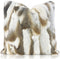 Natural Handcrafted Rabbit Fur Throw Pillow Covers Soft Plush Real Fur Pillow Case Luxury Animal Skin Cushion Cover Farmhouse Decorative Pillowcas...