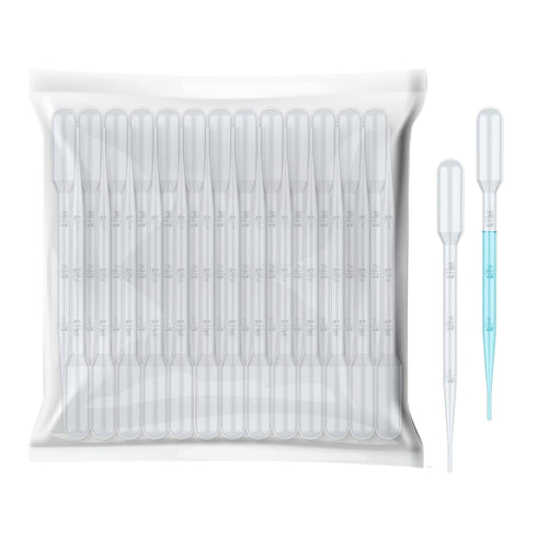 20Pcs 3mL Disposable Plastic Transfer Pipettes Calibrated Dropper for Science Experiment, Art, and DIY - Easy-to-Use and Safe...