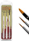 Miniatures Paint Brush Set of 3 Miniature Paint Brushes - Insane Detail, Regiment and Small Drybrush - Quality Detail Brush Set Handmade in Europe...