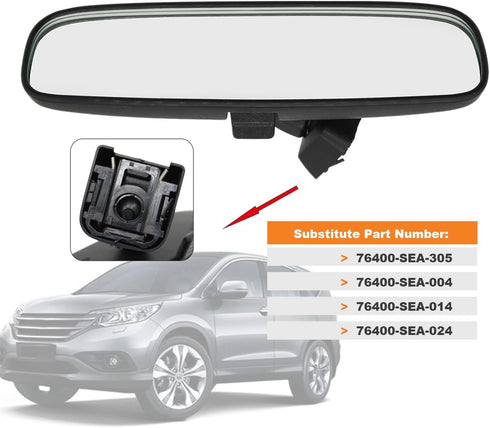 Car Interior Rear View Mirror Compatible with Accord 2013-2017 Compatible with CRV 2005-2017 Compatible with Civic 2012-2015 76400-SEA-305 76400-S...