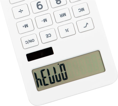 JAM PAPER Desktop Calculator - 10 Digit LCD Display - 3 3/4 x 6 3/4 Inches - White - Sold Individually...