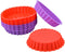 FUNBAKY Silicone Quiche Pan, Mini Pie Pan Non-stick Round Silicone Baking Molds 10 Packs...
