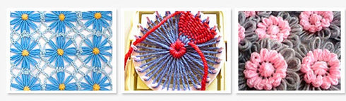 Alimitopia Flower Knitting Loom Kit,DIY Wool Yarn Flower Maker Weaver Tool Set with Needle...