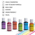 Chefmaster - Neon Airbrush Kit - Airbrush Food Coloring - 6 Pack - Highly-Pigmented, Vibrant Colors, Works With Any Airbrush Tool, Fade-Resistant ...