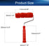 Auniwaig Embossing Rubber Paint Roller Brush Red 12.59 inch for Household Wall Painting Roller EG171T Painting Roller Brick Pattern Roller DIY Wal...