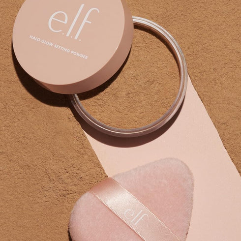 e.l.f. Halo Glow Powder Puff, Soft, Reusable Powder Puff For Applying Loose Or Pressed Powders, Easily Conforms To The Face, Vegan & Cruelty-free...
