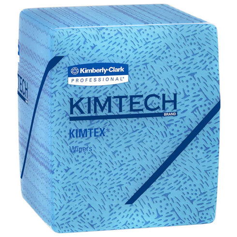 Kimberly Clark Safety 33560 Blue KIMTECH PREP KIMTEX Wipers, Quarter-Fold, 12.5" x 12" (Pack of 66)...