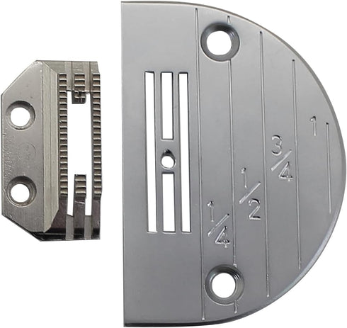 1SET Needle Plate, Presser Foot, Feed Dog #24983+149057+E20 and Screws Compatible with JUKI Brother Single Needle Sewing......
