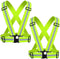 Reflective Safety Vest 2pcs - High Visibility Vest Adjustable Straps for Outdoor Jogging, Cycling, Walking and Riding...