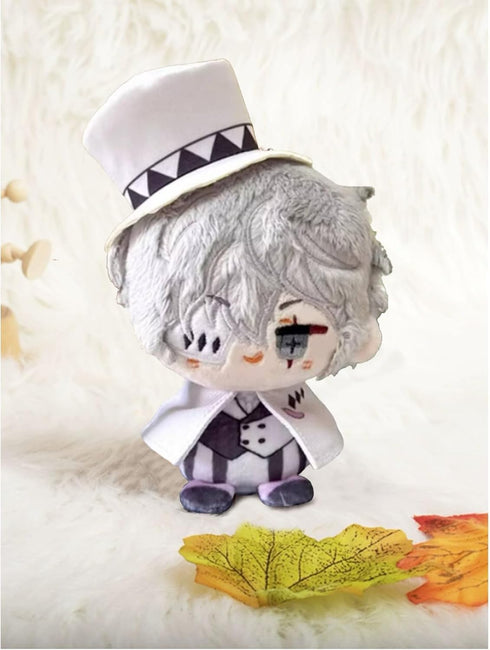 CALEMBOU Anime Plush Keychain for Backpack, 4" Cute Chibi Plush Figure Key Chain Anime Charms, Dazai Chuuya Gogol Plush for BSD Fans (Nikolai Gogo...