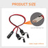 Pack-1 Car Cigarette Lighter Extension Cord, 11.8" PVC Splitter Y Adapter, Power Charger Port, 16AWG Automotive Socket Extension Cable, Universal ...