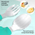 Deejoy Toddler Utensils, Toddler Spoons and Forks, Stainless Steel Spoon Toddler Silverware Set, Kids Silverware Self Feeding Flatware Set with Tr...