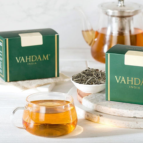 VAHDAM, Silver Pine Needle White Tea Loose Leaf 50g | Caffeine Free, Gluten Free | Pure Unblended Loose Leaf Tea | Vacuum Sealed | Brew As Hot, Ic...
