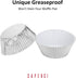 Caperci Silver Foil Cupcake Muffin Liners Standard Size Baking Cups 150-Pack - Premium Greaseproof & Sturdy...
