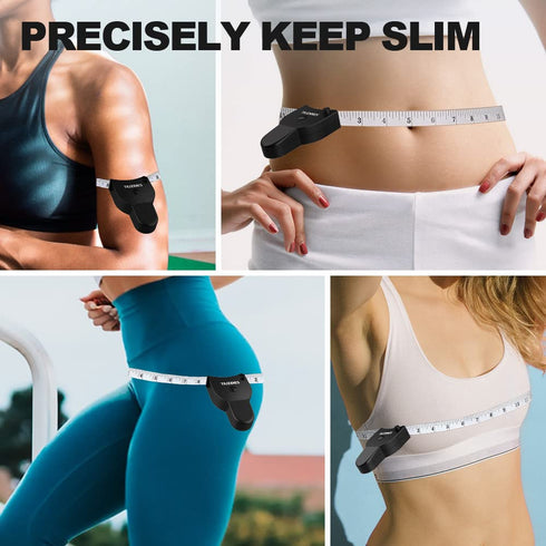 Tape Measure 2 Pack Body Measuring Tape 60inch (150cm), Lock Pin and Push-Button Retract, Ergonomic and Portable Design, Accurate Measuring Tape f...