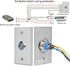 Sonew Exit Button Door Push Release Switch Door Access Control System with Indicator Light for Factory Office etc....