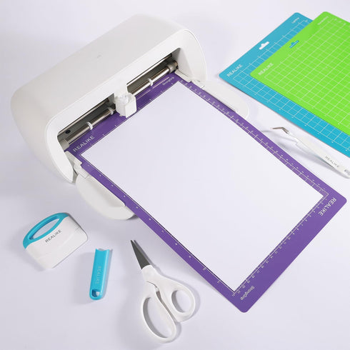 REALIKE Cutting Mat for Cricut Joy Xtra 8.5”x12” (2 StandardGrip, 2 LightGrip, 2 StrongGrip 6 Mats), Variety Adhesive Cutting mats for Cricut Joy ...