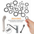 1200Pcs O Ring Kit 24 Sizes O Rings Assortment Rubber O-Ring Sealing Gasket Washer Seal Assortment Set NBR Metric O-Ring Assortment Kit for Plumbi...