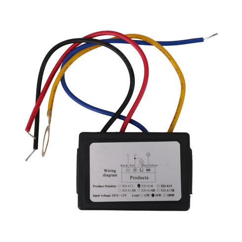 BQLZR DC LED Touch Dimmer Switch Sensor Lamp Accesories 6-12V with Wiring Diagram Suitable for LED Light Sources with Medium (Such As Glass, Acryl...