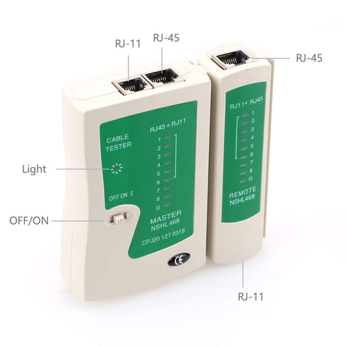 NSHL468 RJ45-RJ11 Multi-functional Network LAN Cable Tester Test Tool Equipment...