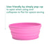 Outlery 5 Inch Silicone Expandable Collapsible Bowl for Travel Camping & Hiking - Foldable Portable for Travel and Sports...