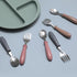 6 Pieces Toddler Utensils, Baby Forks and Spoons Set with Soft Colors Round Handles, Childrens Safe Flatware, Perfect Length For Toddlers, Dishwas...