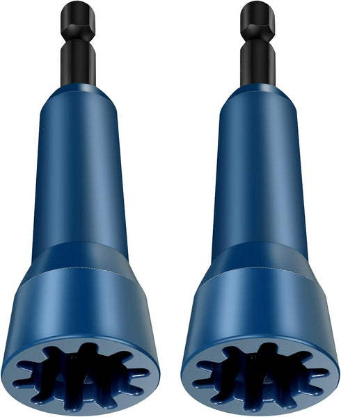 2 Pcs Wire Twister Tool for Drill, Wire Twister, Wire Twisting Tool, Drill Wire Twister, Wire Connector Driver Wire Connector Socket with 1/4 Chuc...